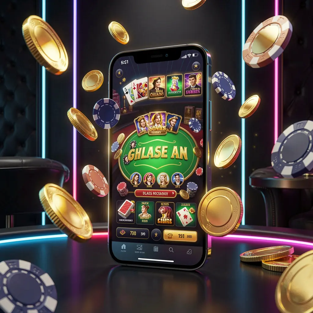 Spanduk utama aplikasi seluler kasino daring RKGGG menampilkan ponsel pintar modern dengan antarmuka kasino bercahaya, koin emas dan chip poker beterbangan di sekelilingnya dengan latar belakang gelap mewah beraksen neon Spanduk utama aplikasi seluler kasino daring RKGGG menampilkan ponsel pintar modern dengan antarmuka kasino bercahaya, koin emas dan chip poker beterbangan di sekelilingnya dengan latar belakang gelap mewah beraksen neon